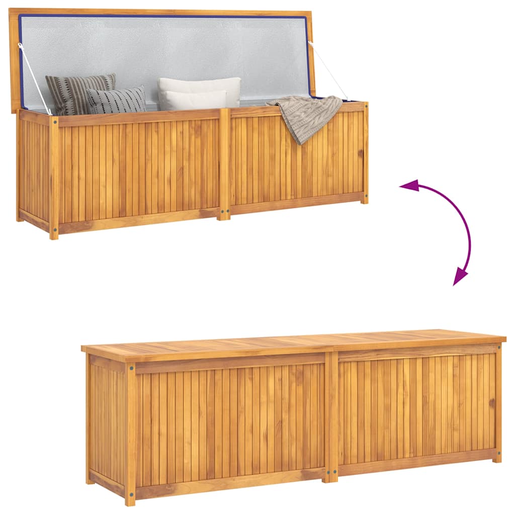 Gartenbox 175x50x55 cm Massivholz Teak