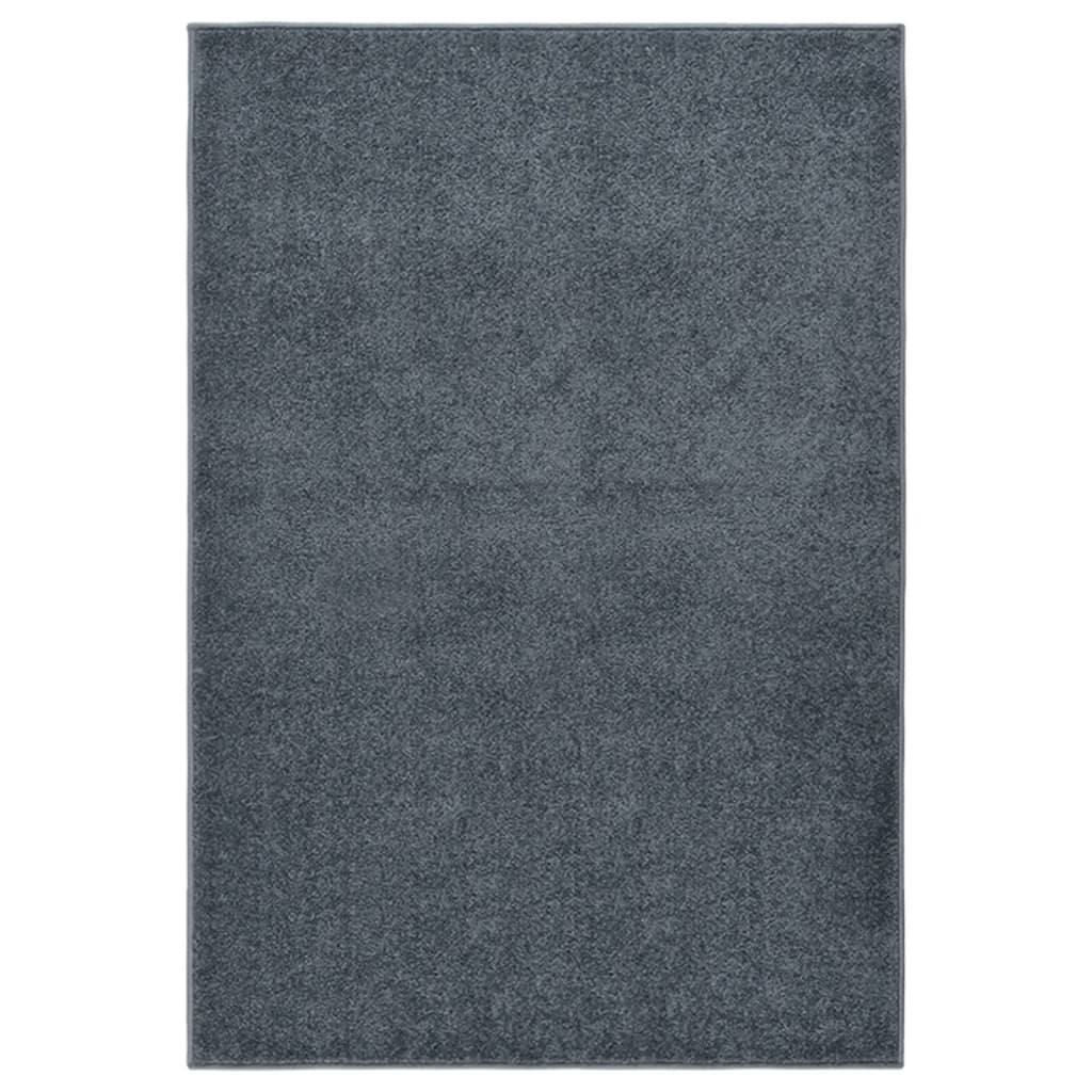 Tapis à poils courts 160x230 cm Anthracite