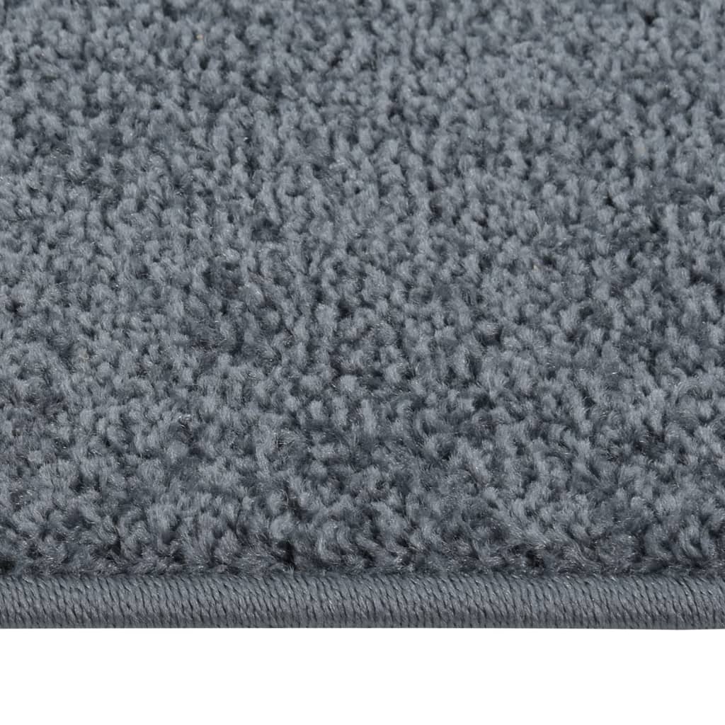 Tapis à poils courts 160x230 cm Anthracite