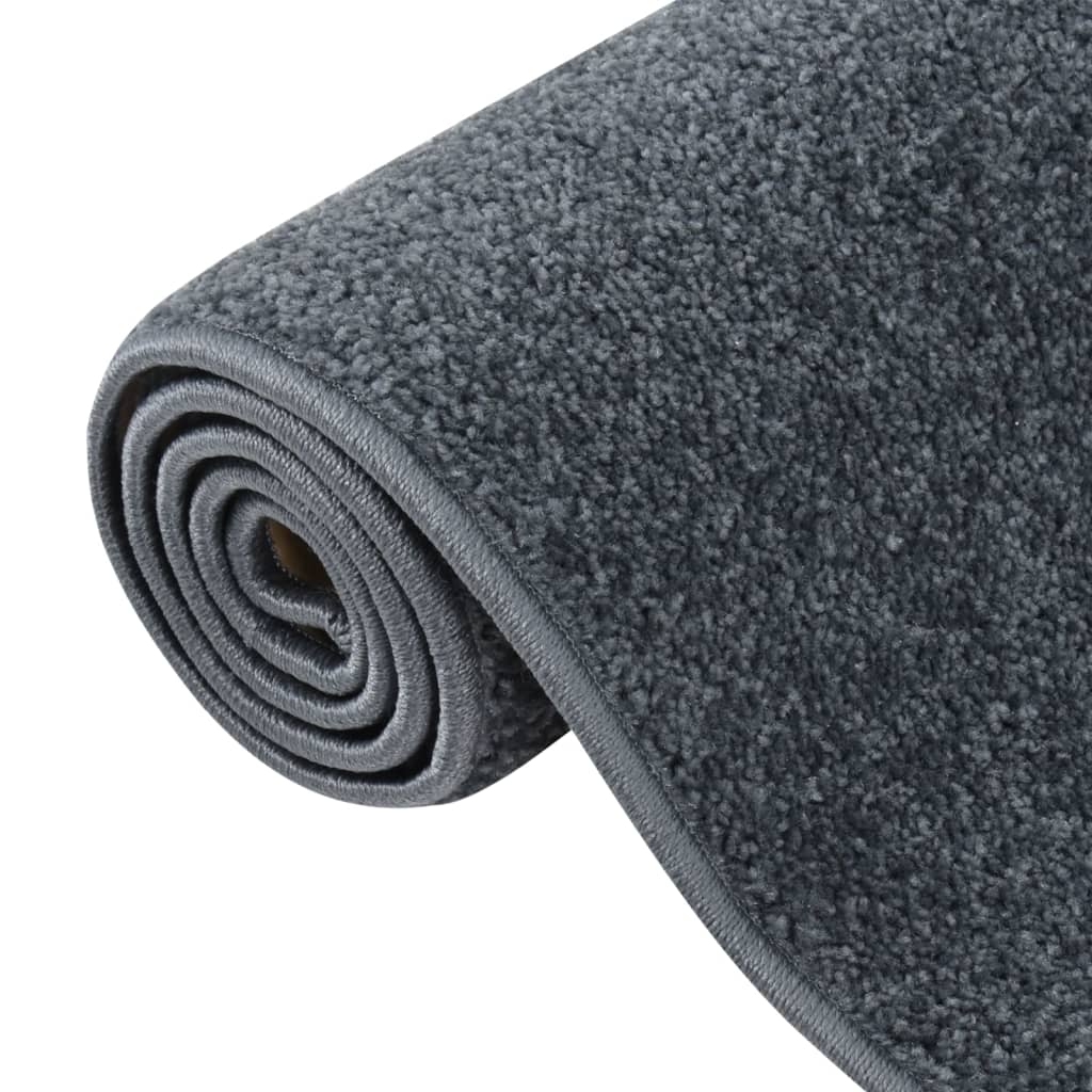 Tapis à poils courts 160x230 cm Anthracite