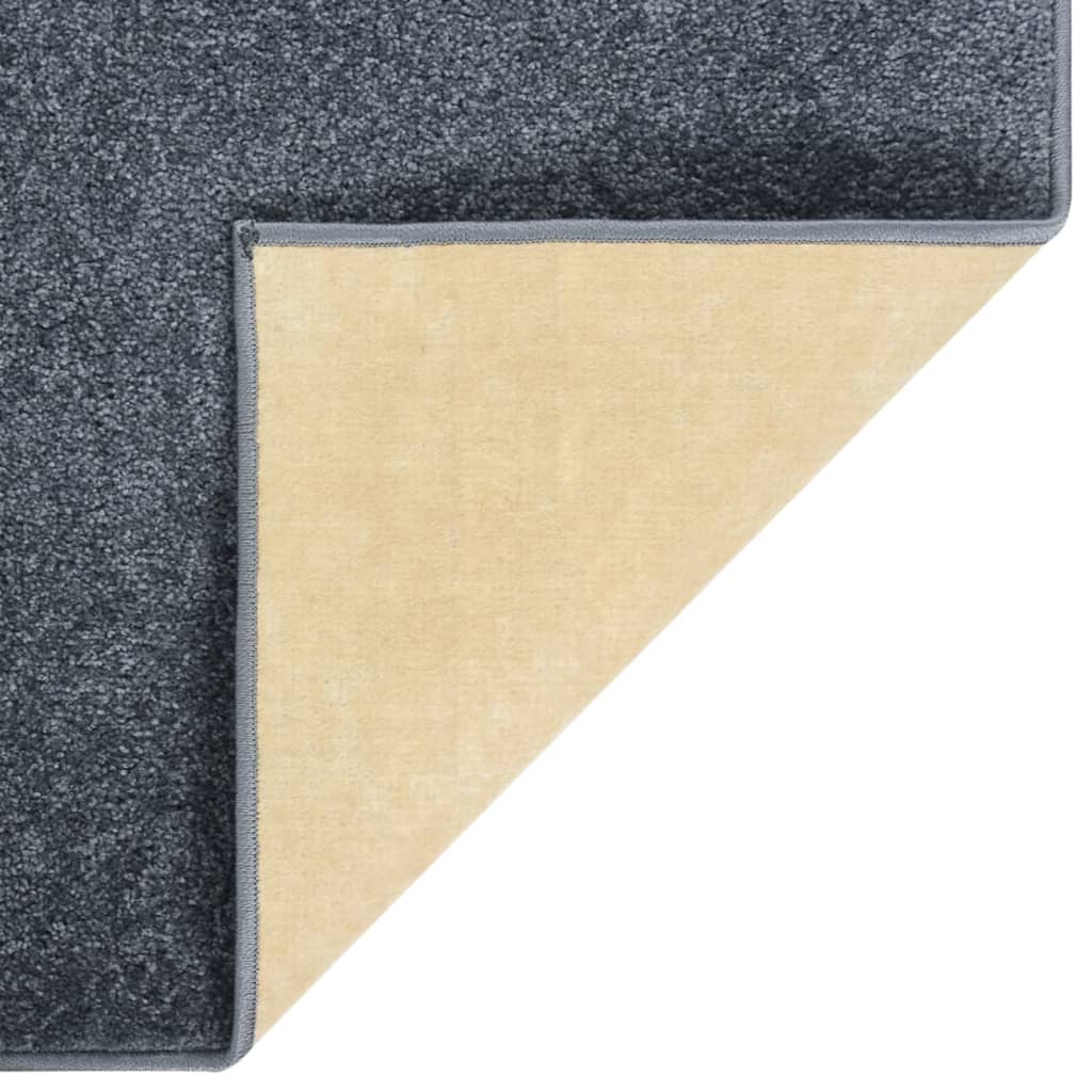 Tapis à poils courts 160x230 cm Anthracite