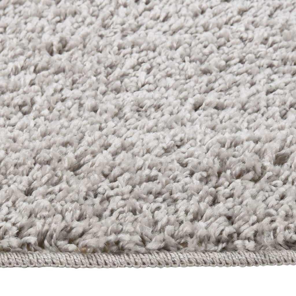 Tapis shaggy gris clair 120x170 cm antidérapant
