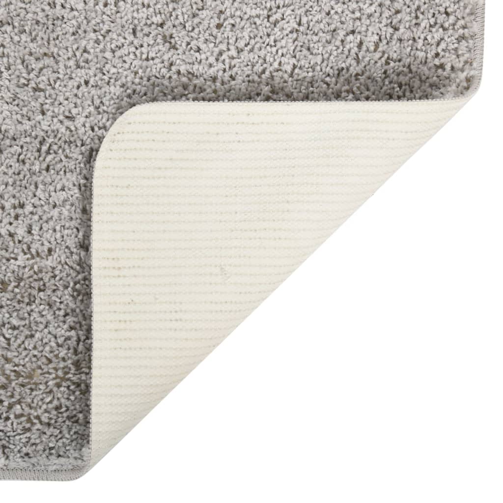 Tapis shaggy gris clair 120x170 cm antidérapant