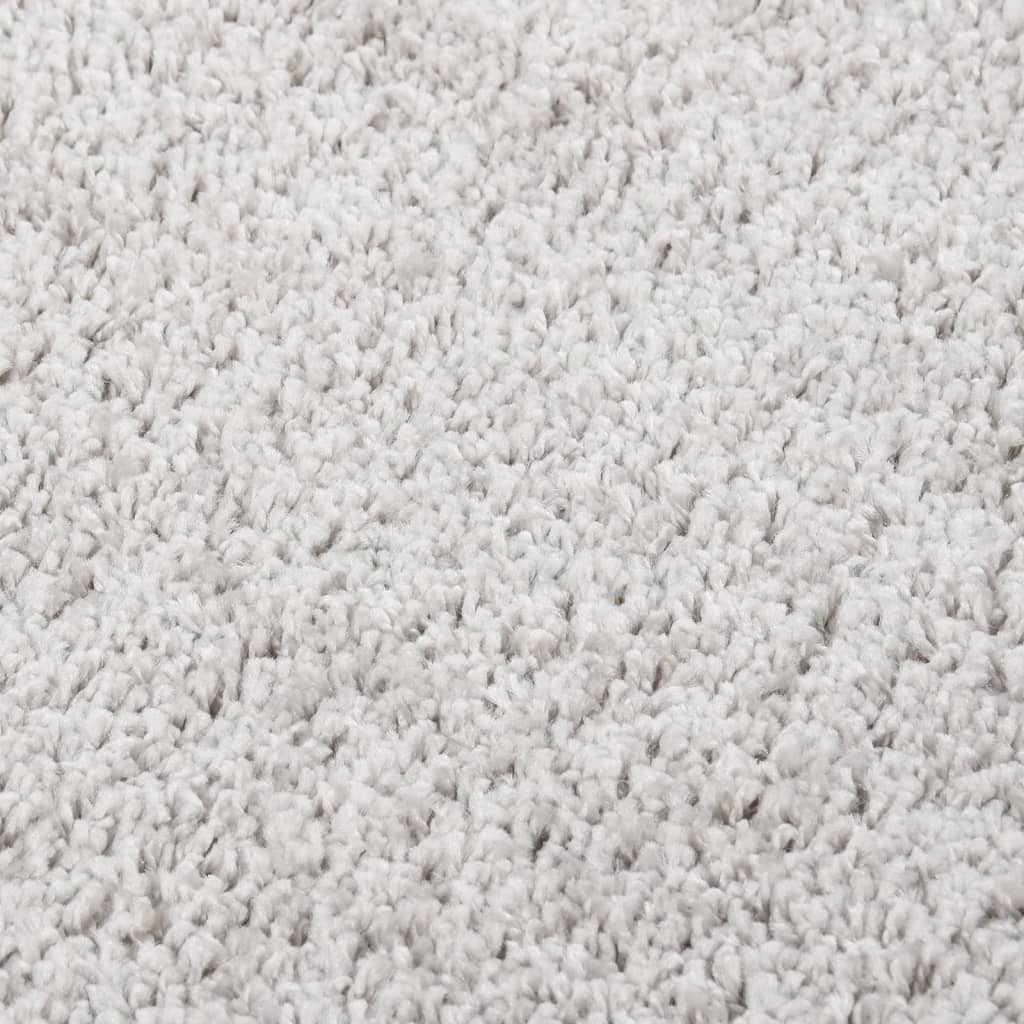 Tapis shaggy gris clair 120x170 cm antidérapant