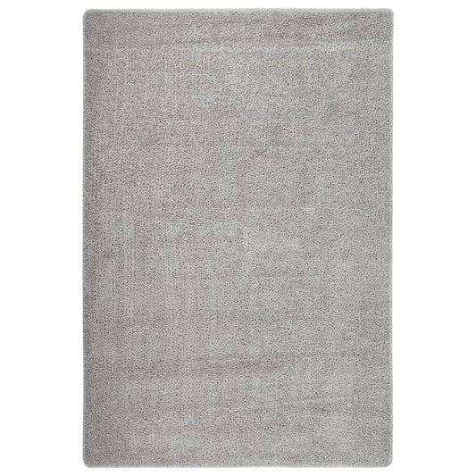 Shaggy Rug Light Grey 140x200 cm Non-Slip