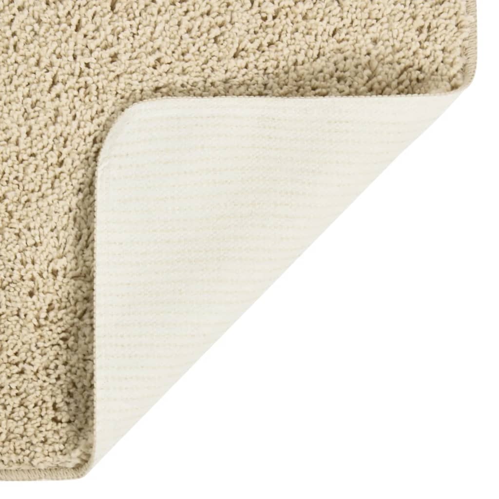 Tapis shaggy crème 140x200 cm antidérapant