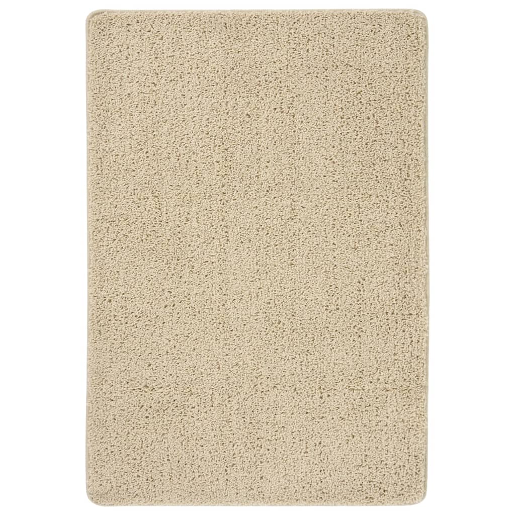 Tapis Shaggy Crème 160x230 cm Antidérapant