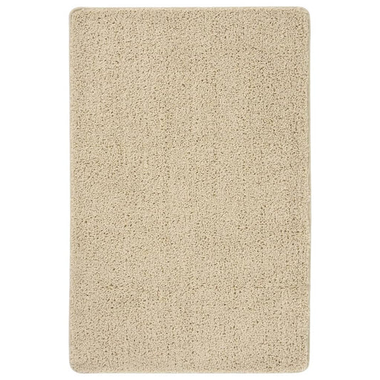 Shaggy Rug Cream 200x290 cm Non-slip