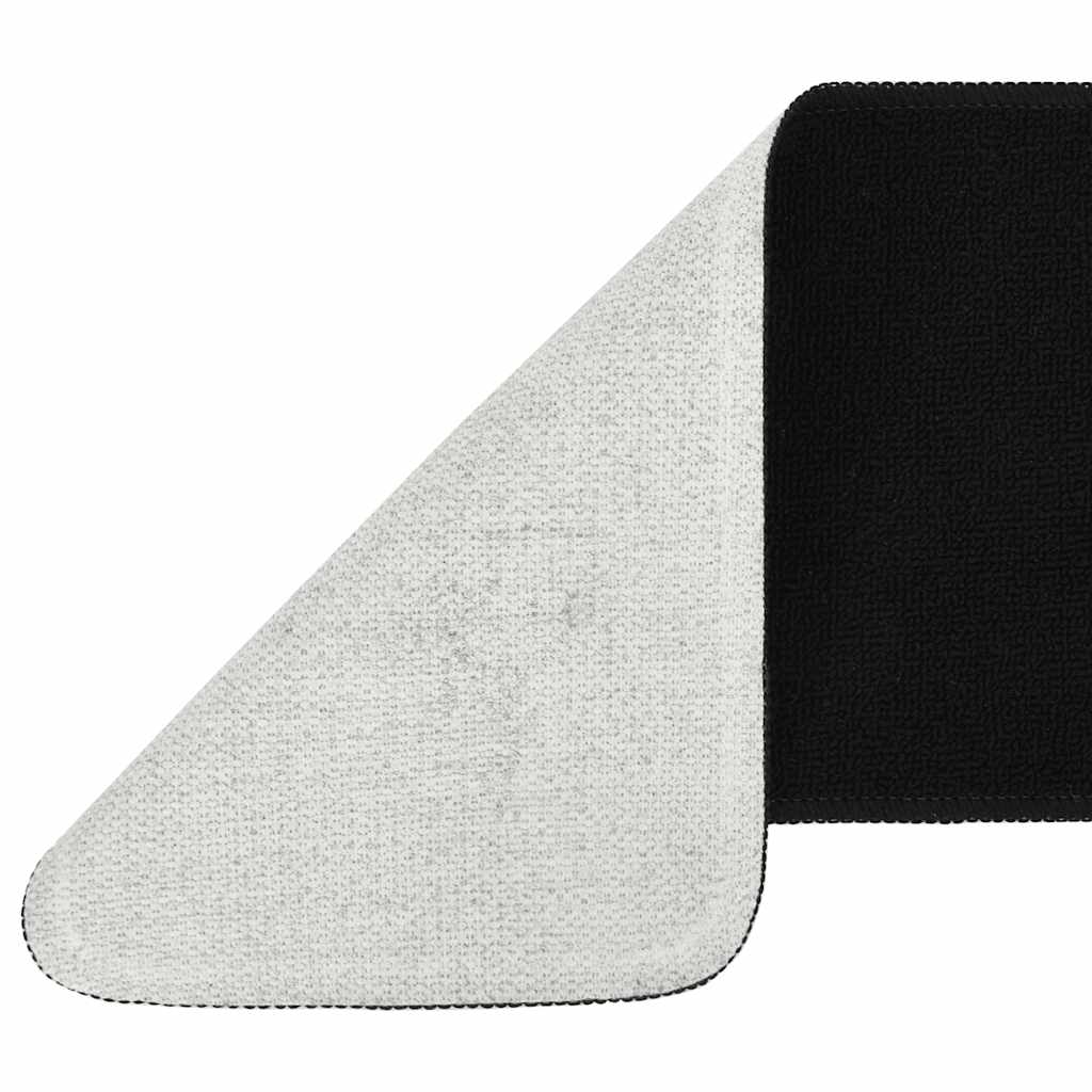 Non-Slip Stair Mats 15 Pcs. 60x25 cm Black Rectangular