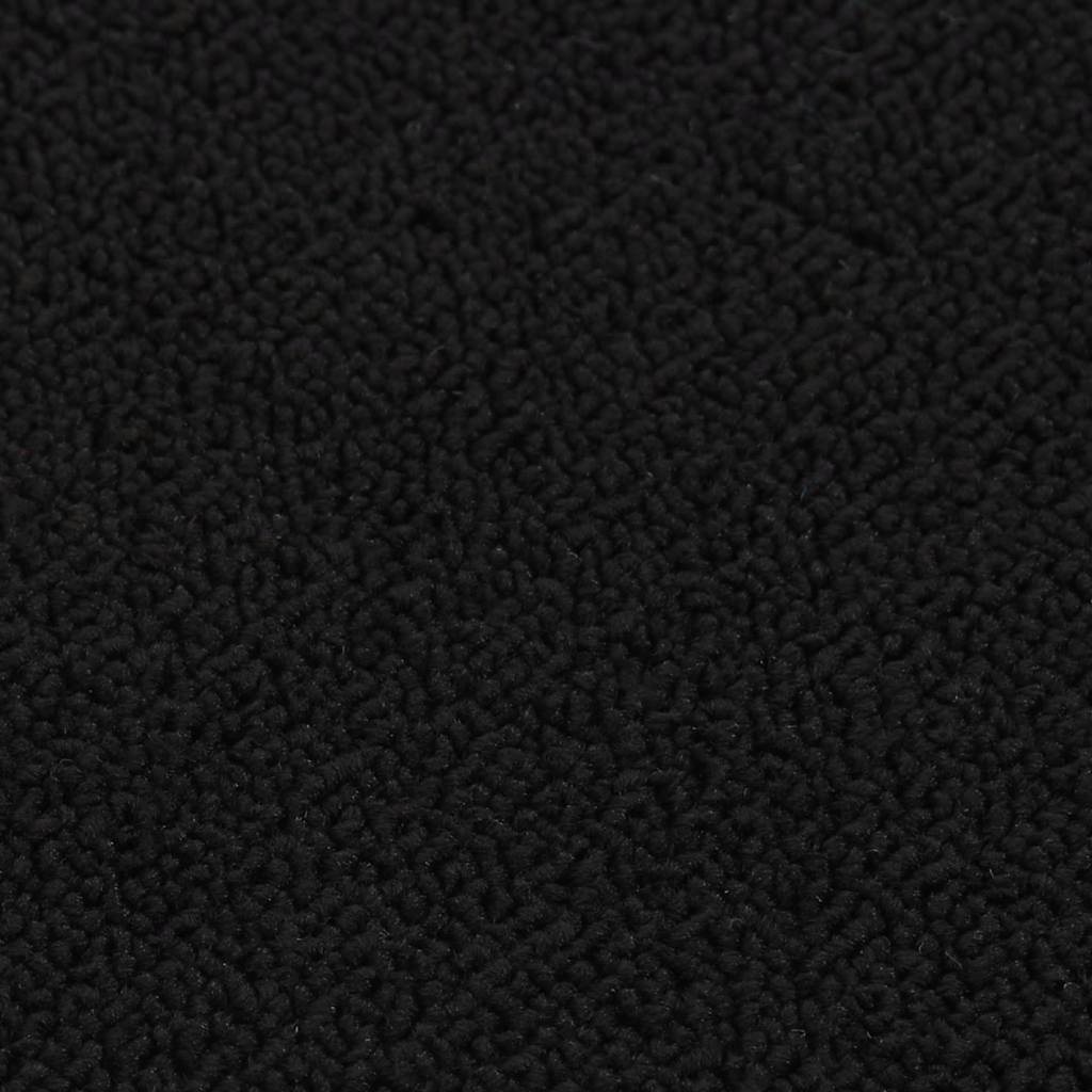 Anti-slip Stair Mats 15 Pcs. 75x20 cm Black Rectangular