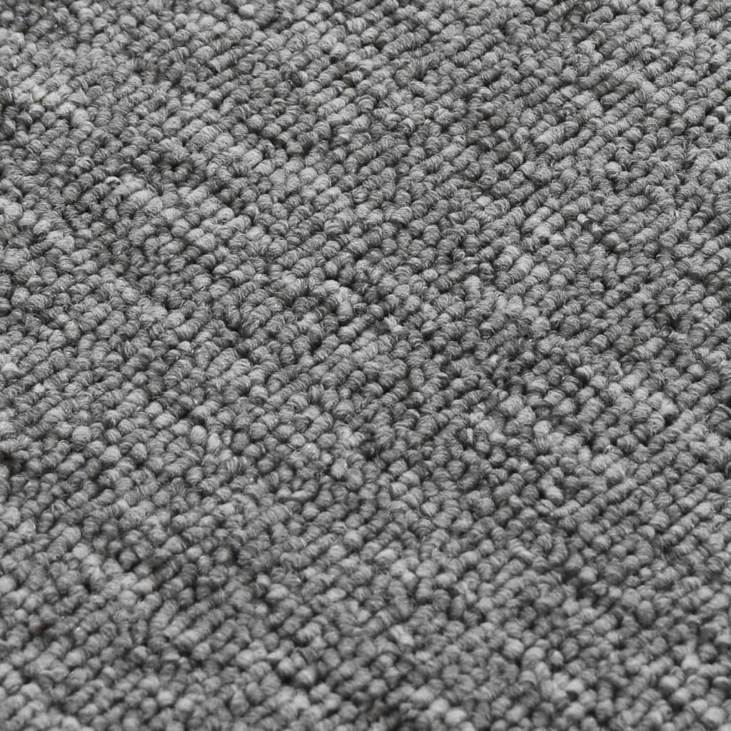 Anti-Slip Stair Mats 15 Pcs. 60x25 cm Grey Rectangular