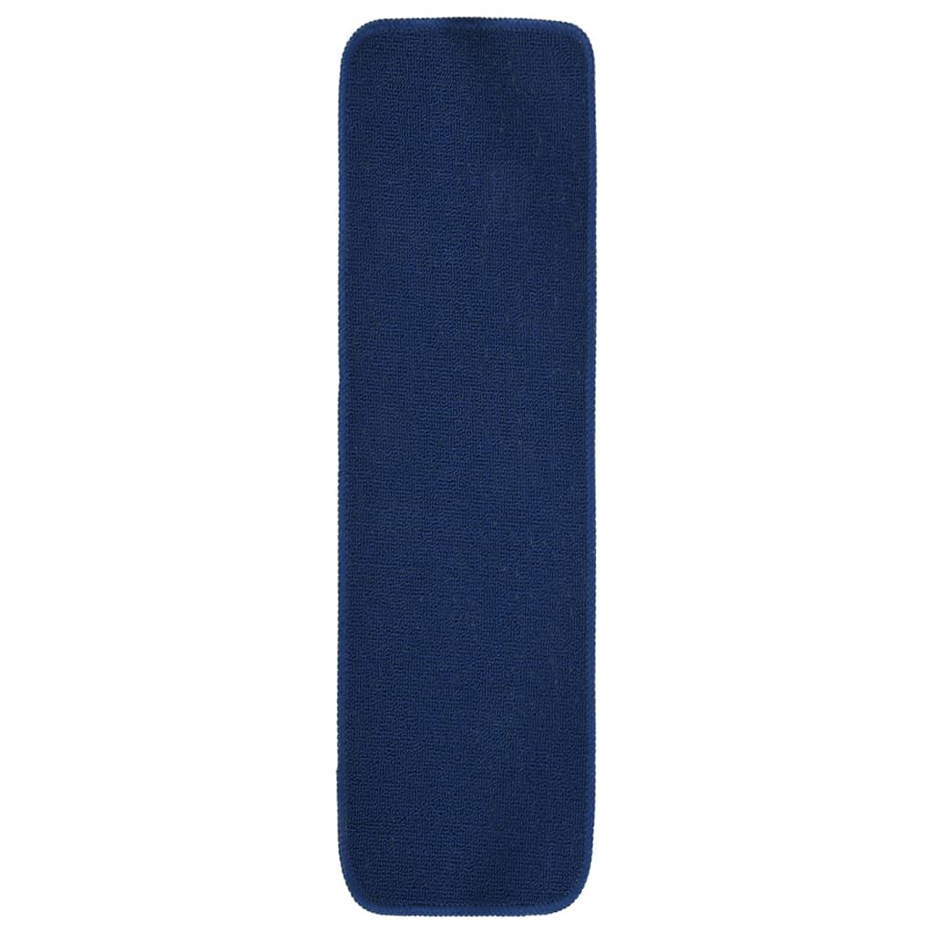 Antirutsch Stufenmatten 15 Stk. 75x20 cm Marineblau Rechteckig