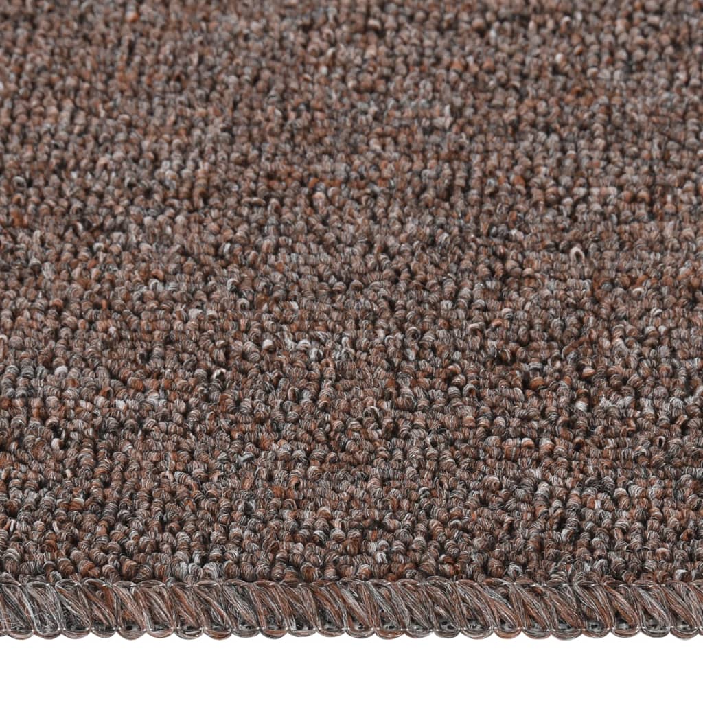 Non-slip Stair Mats 15 pcs. 60x25 cm Brown Rectangular