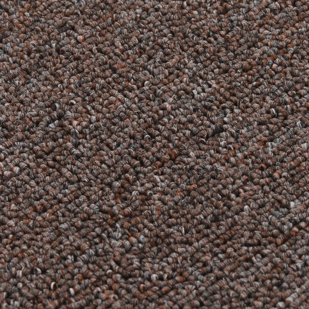 Non-slip Stair Mats 15 pcs. 60x25 cm Brown Rectangular