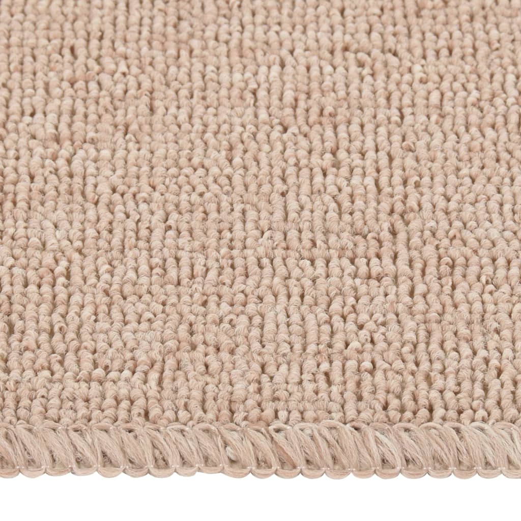 Tapis de marche antidérapants 15 pcs. 75x20 cm Beige Rectangulaire