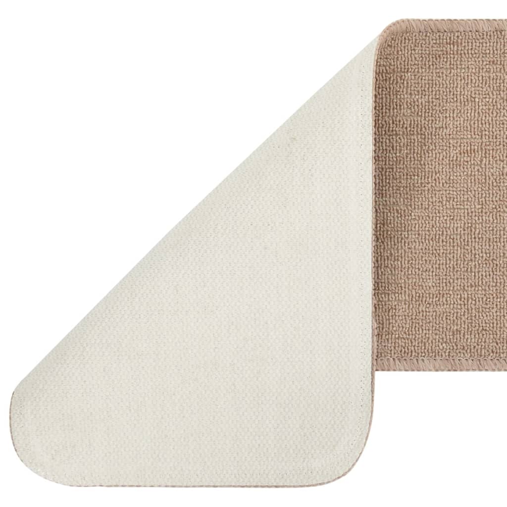 Tapis de marche antidérapants 15 pcs. 75x20 cm Beige Rectangulaire