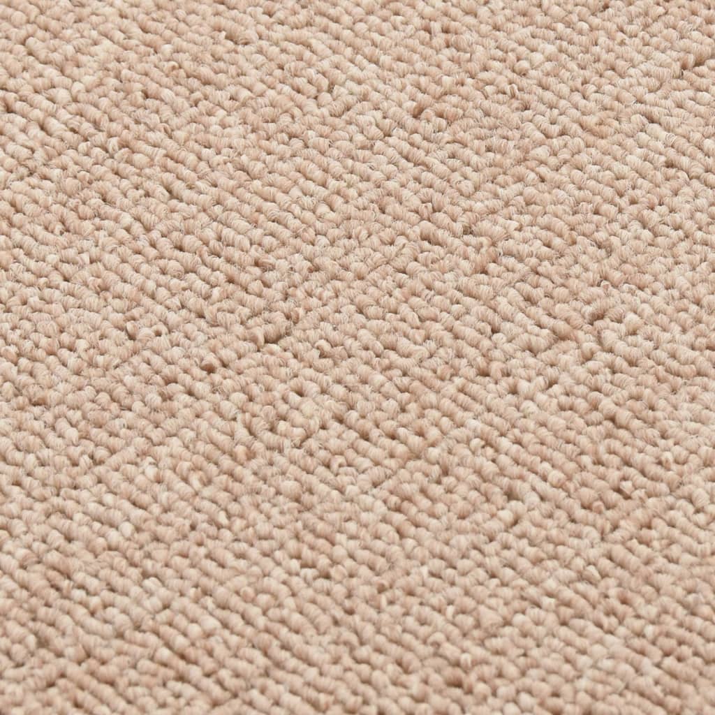 Tapis de marche antidérapants 15 pcs. 75x20 cm Beige Rectangulaire