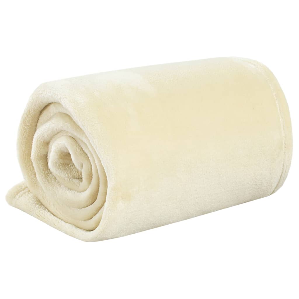 Couverture Crème 130x170 cm Polyester
