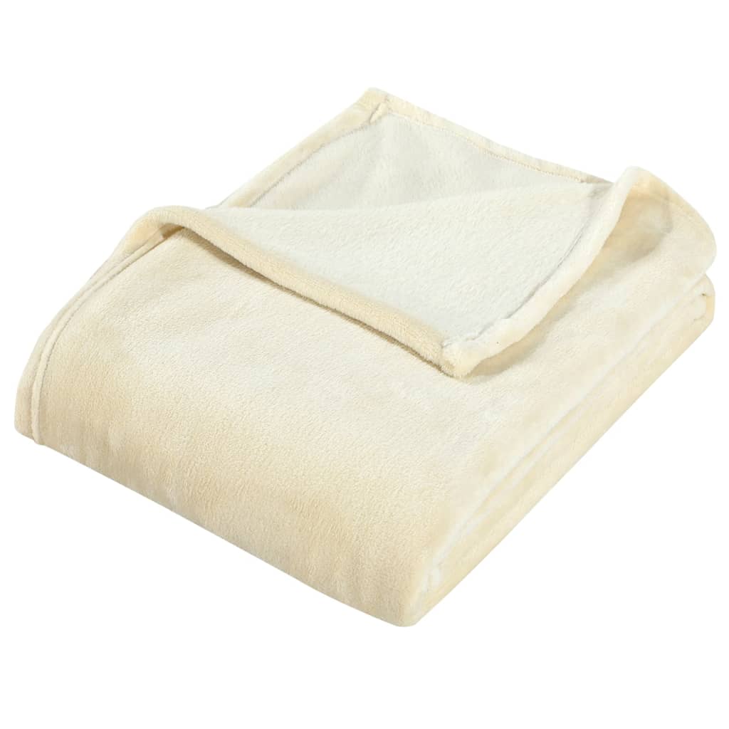 Couverture Crème 130x170 cm Polyester