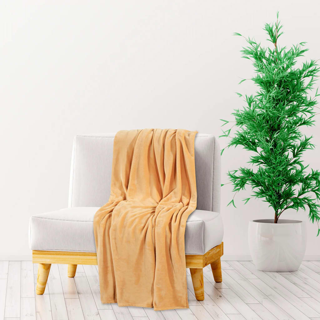 Couverture Jaune 130x170 cm Polyester