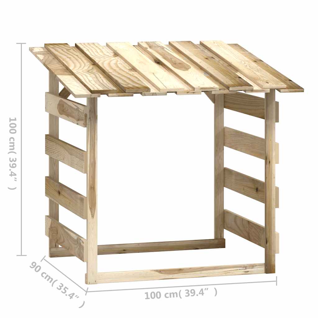 Pergolen mit Dach 4 Stk. 100x90x100 cm Kiefernholz Imprägniert