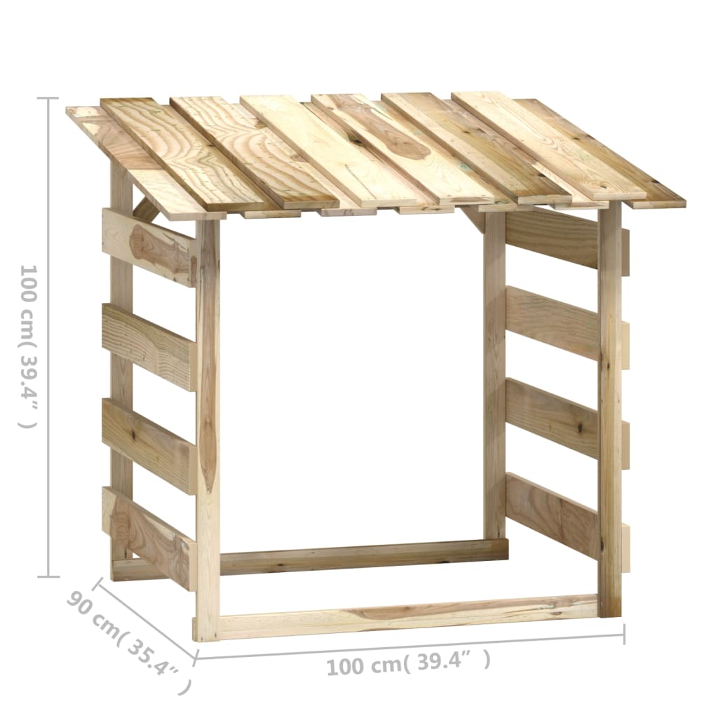 Pergolen mit Dach 6 Stk. 100x90x100 cm Kiefernholz Imprägniert