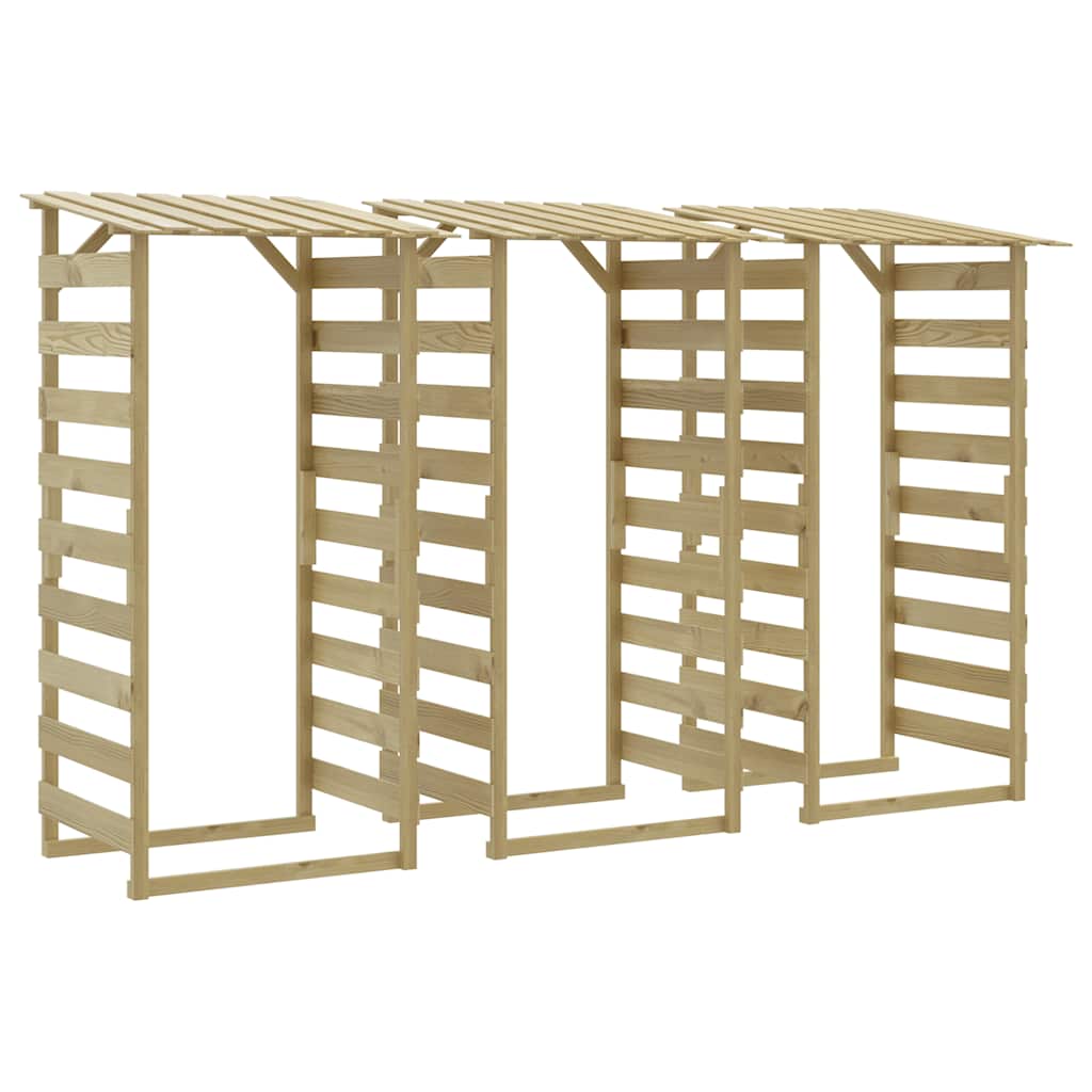 Pergolen mit Dach 3 Stk. 100x90x200 cm Kiefernholz Imprägniert