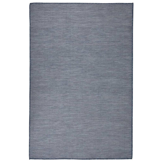 Outdoor Flatweave Rug 120x170 cm Blue