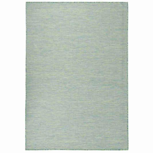 Outdoor Rug Flatweave 160x230 cm Turquoise