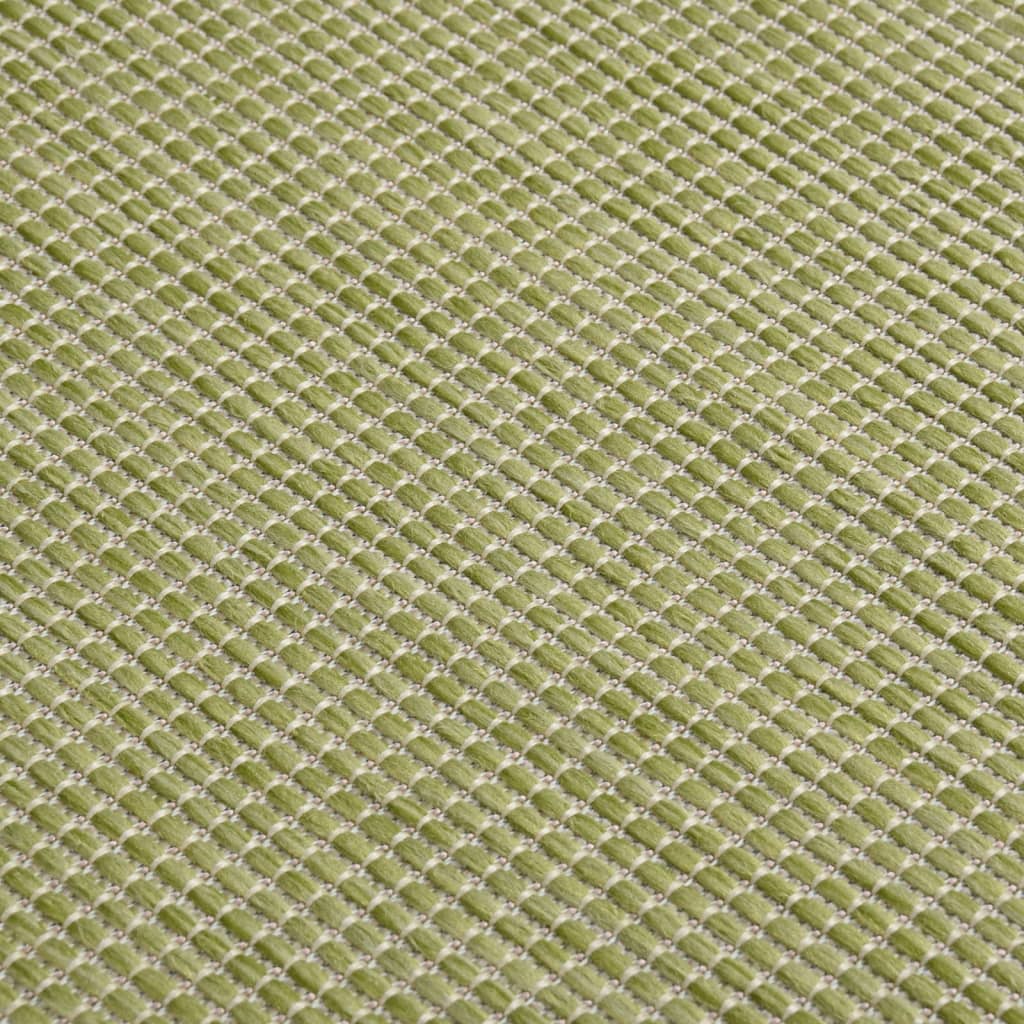 Tapis d'extérieur tissé plat 120x170 cm Vert