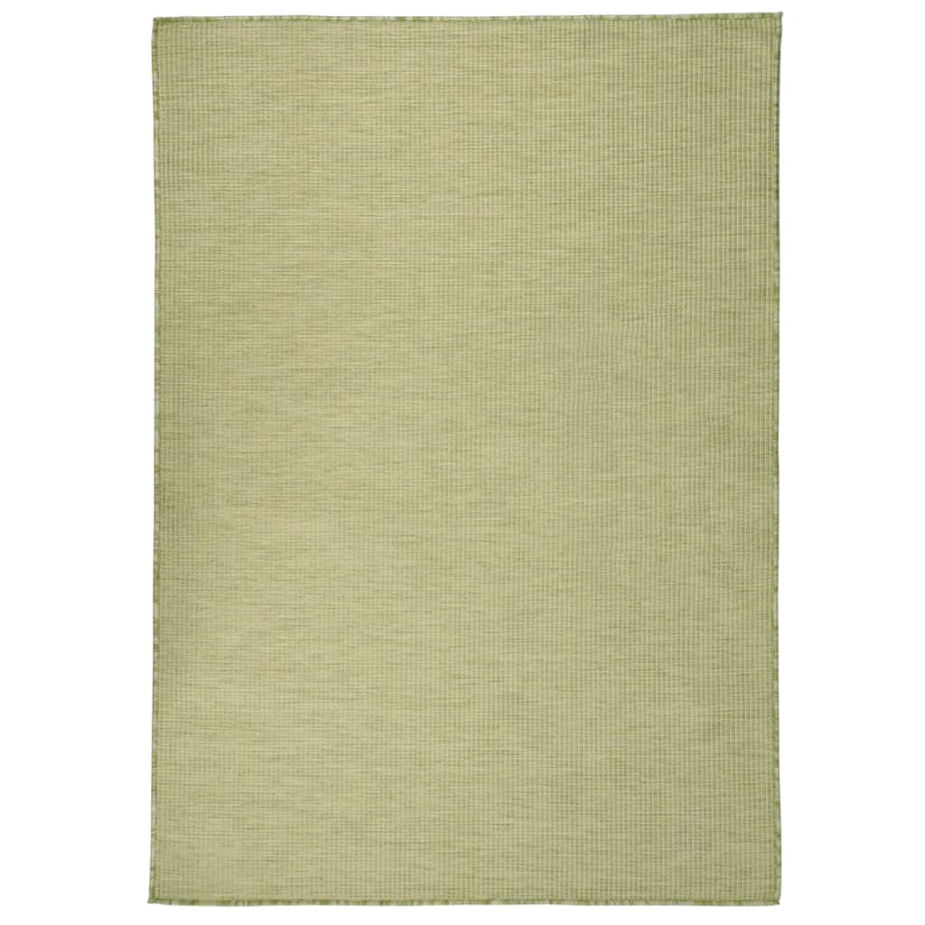 Tapis d'extérieur tissé plat 200x280 cm vert