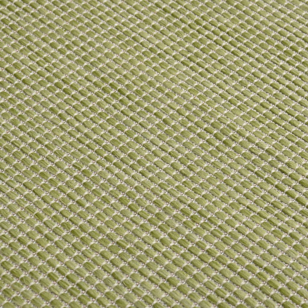 Tapis d'extérieur tissé plat 200x280 cm vert
