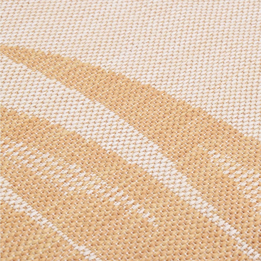 Tapis d'extérieur plat tissé 160x230 cm motif feuille