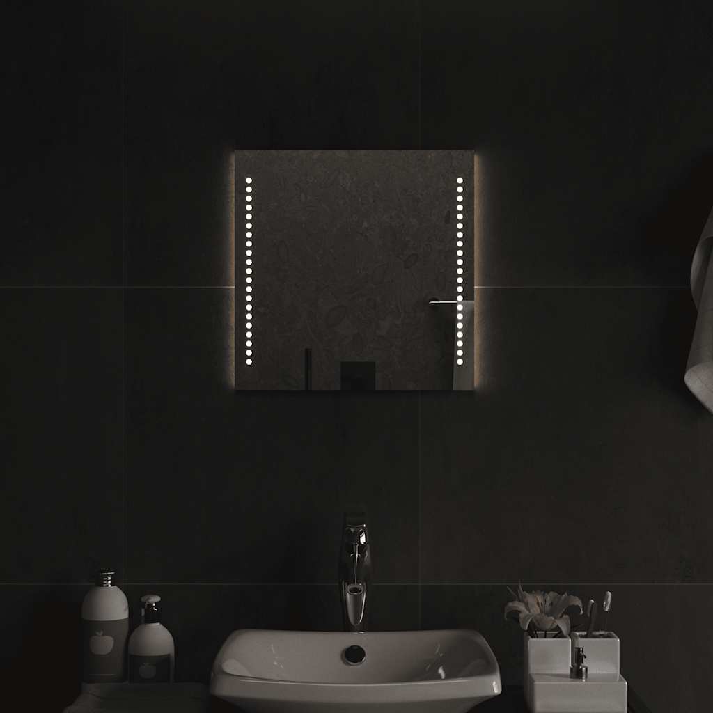 Miroir de salle de bain LED 40x40 cm