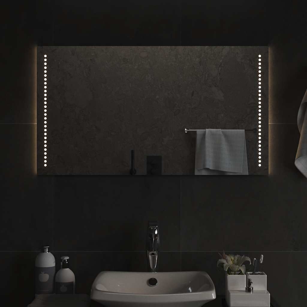 LED-Badspiegel 90x50 cm