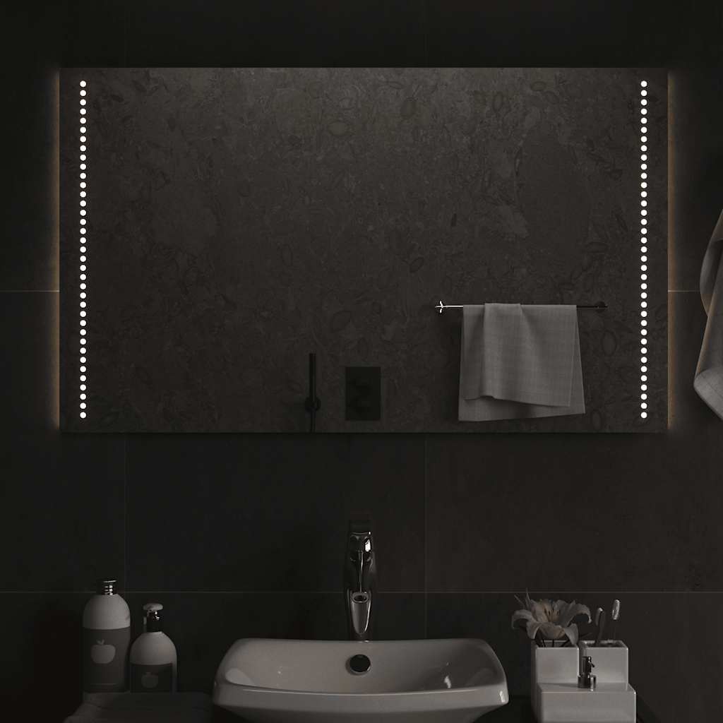 Miroir de salle de bain LED 100x60 cm