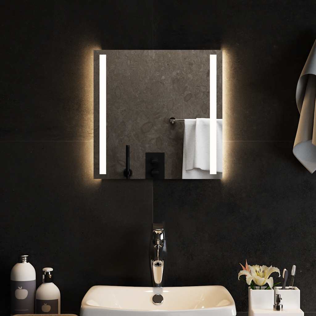 Miroir de salle de bain LED 40x40 cm