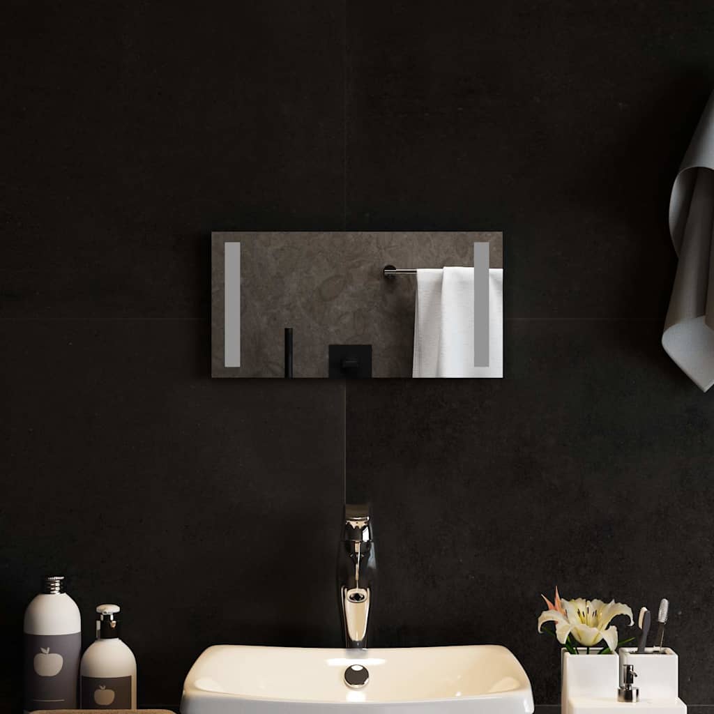 Miroir de salle de bain LED 40x20 cm
