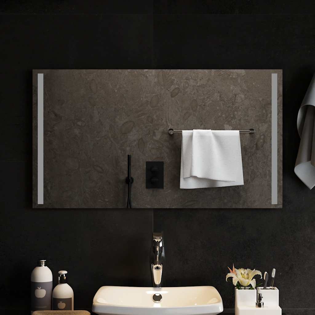 Miroir de salle de bain LED 90x50 cm