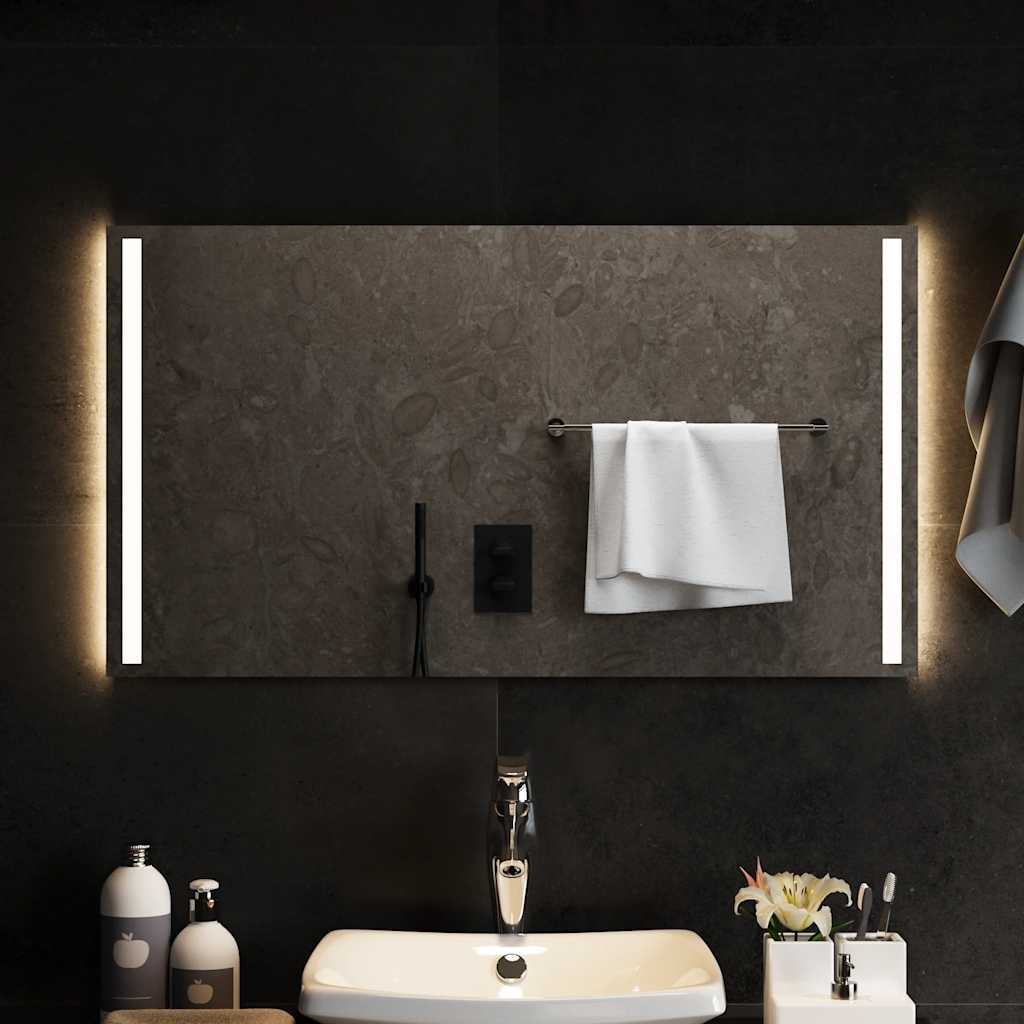 Miroir de salle de bain LED 90x50 cm