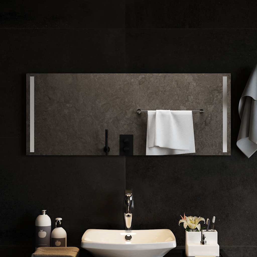 Miroir de salle de bain LED 100x40 cm