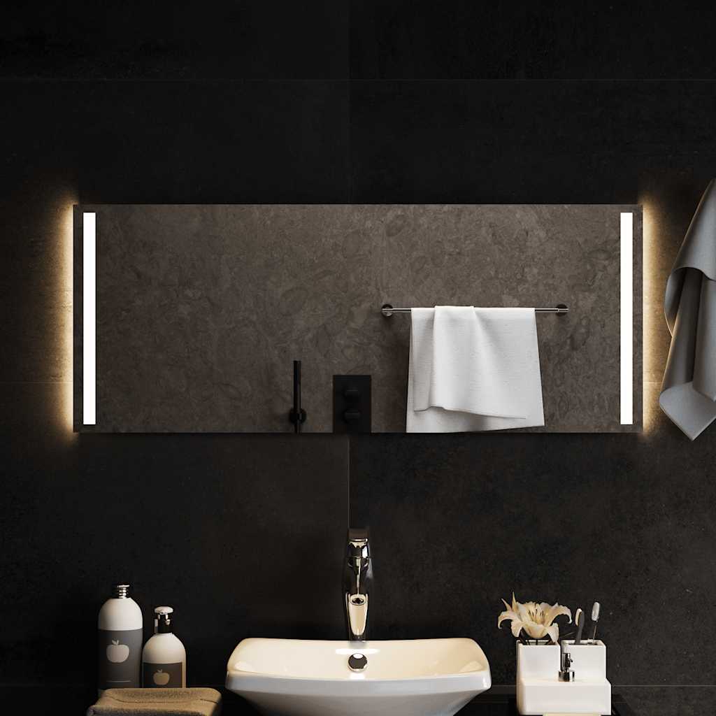 Miroir de salle de bain LED 100x40 cm