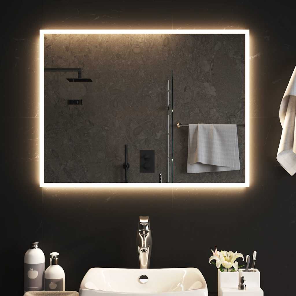 Miroir de salle de bain LED 80x60 cm