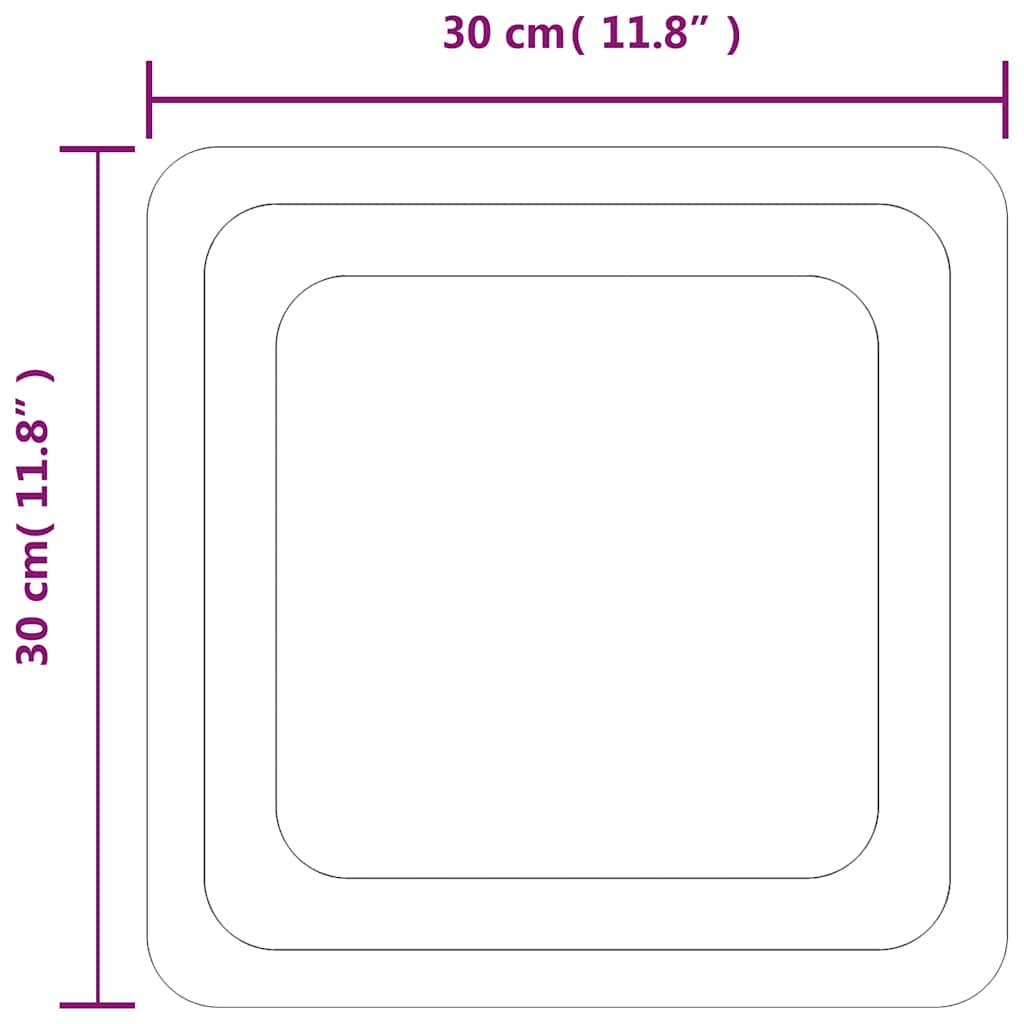 LED Bathroom Mirror 30x30 cm