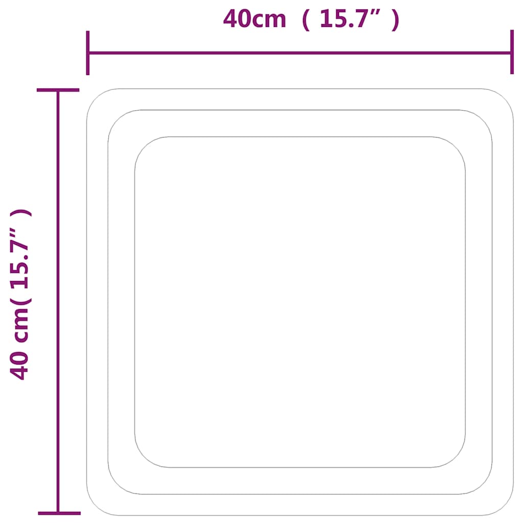 LED Bathroom Mirror 40x40 cm