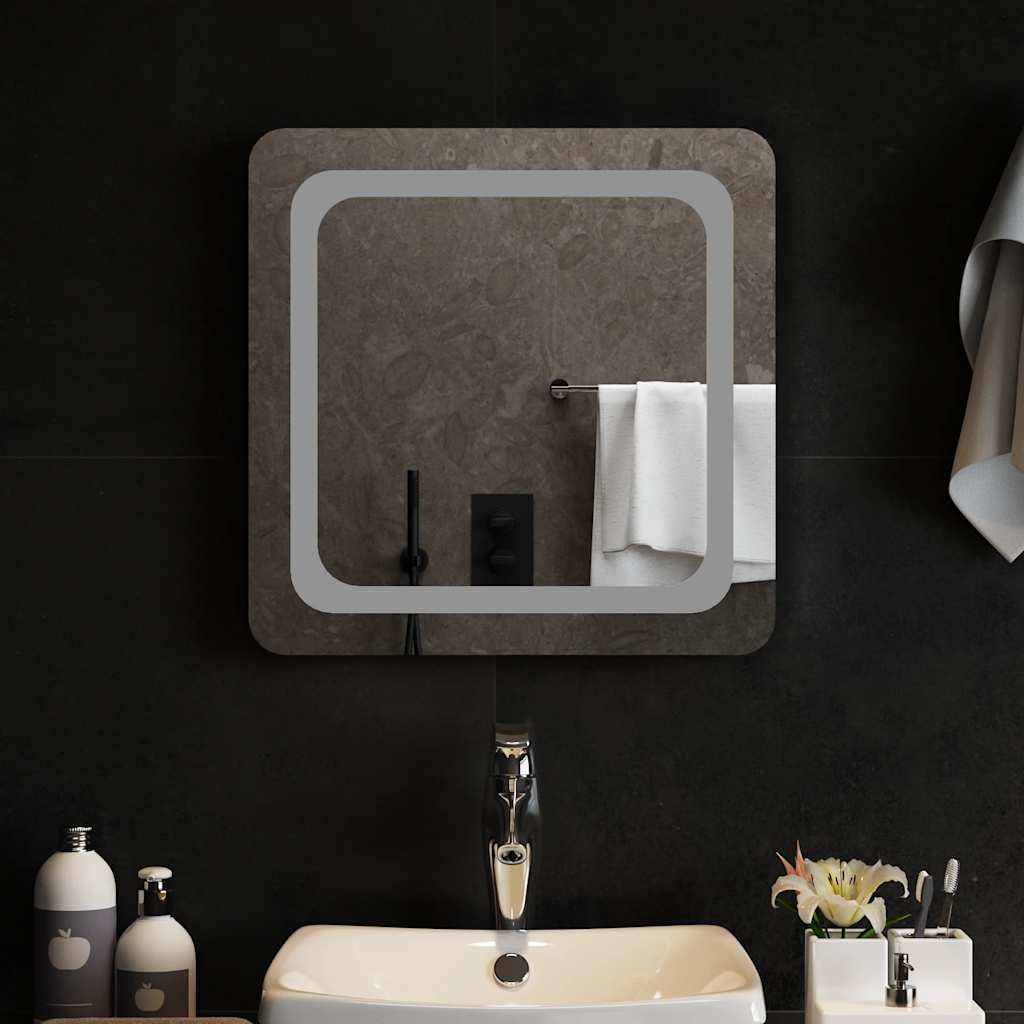 Miroir de salle de bain LED 50x50 cm
