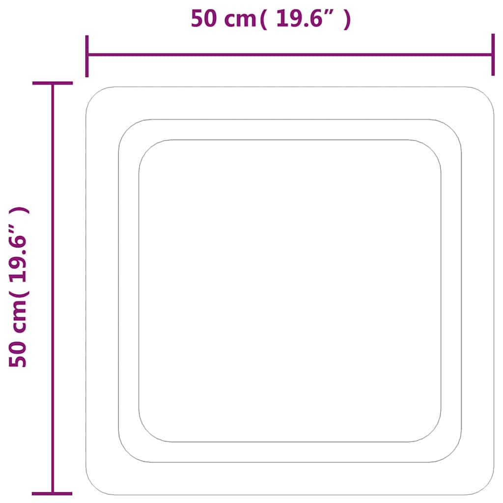 Miroir de salle de bain LED 50x50 cm