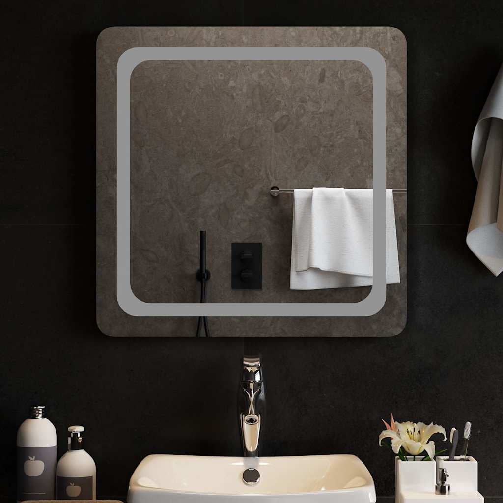 Miroir de salle de bain LED 60x60 cm