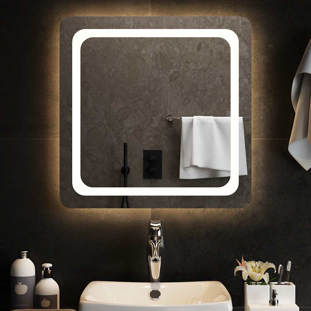 Miroir de salle de bain LED 60x60 cm