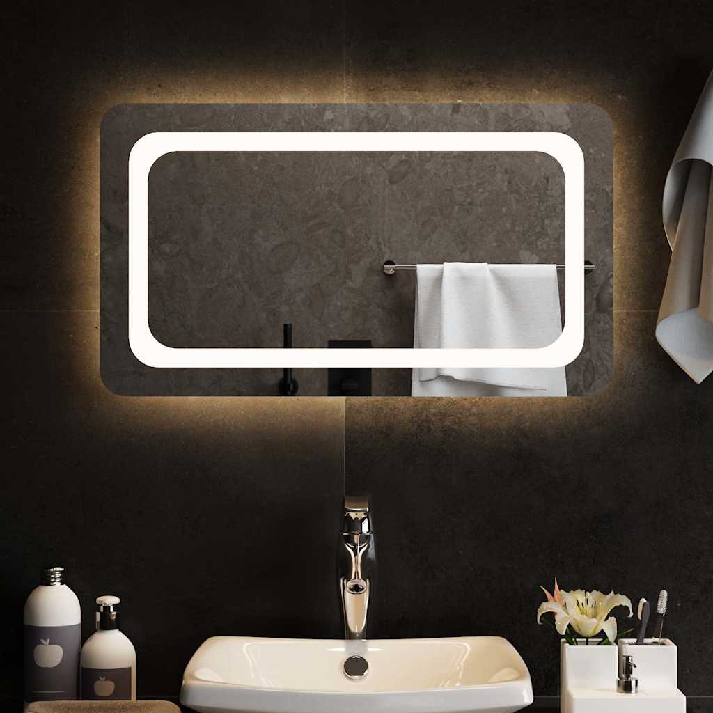Miroir de salle de bain LED 70x40 cm